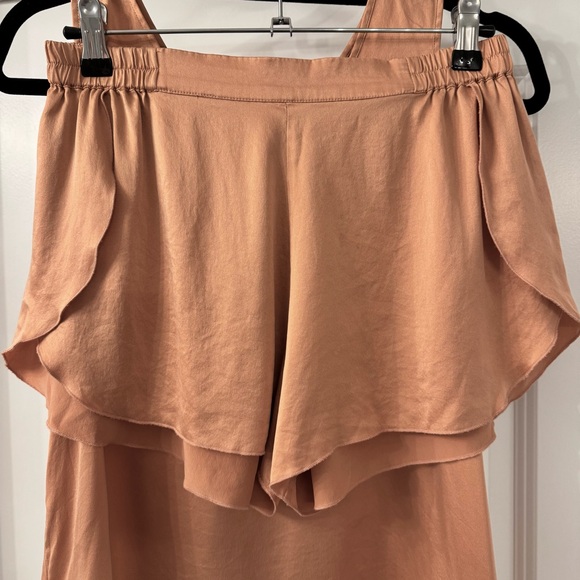 Lunya Peach Washable Silk Tulip Back Tank & Shorts Pajama Set, Small - Picture 8 of 12